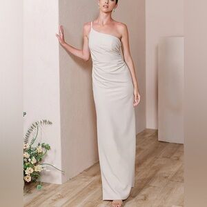 Silver Sage Revelry Jade Bridesmaid Dress